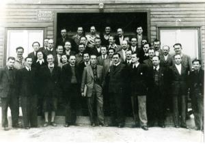 inv.št.1069,Prvi delavski svet železarne Guštanj, foto Maks Dolinšek,2.9.1950